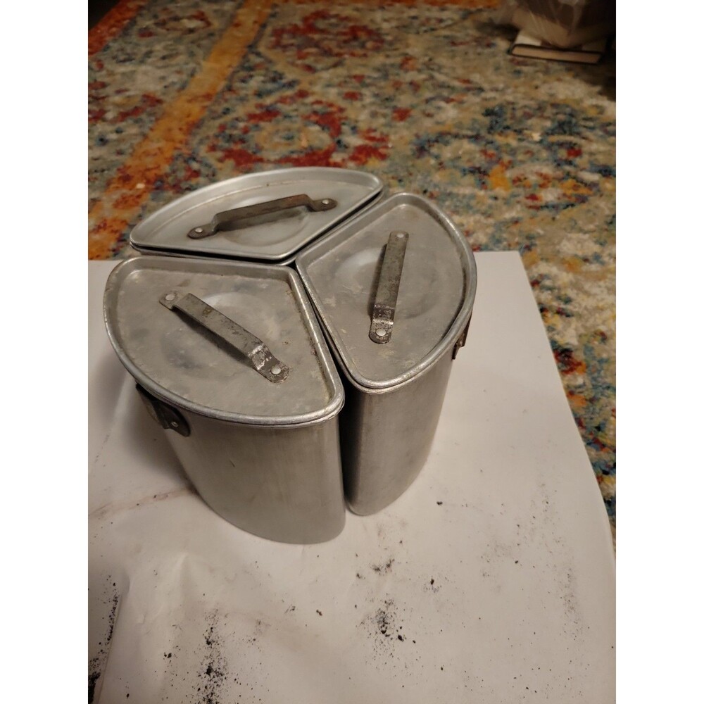 Vintage Mirro Aluminum Wedge Pots Chambers Stove Thermowell Cookware